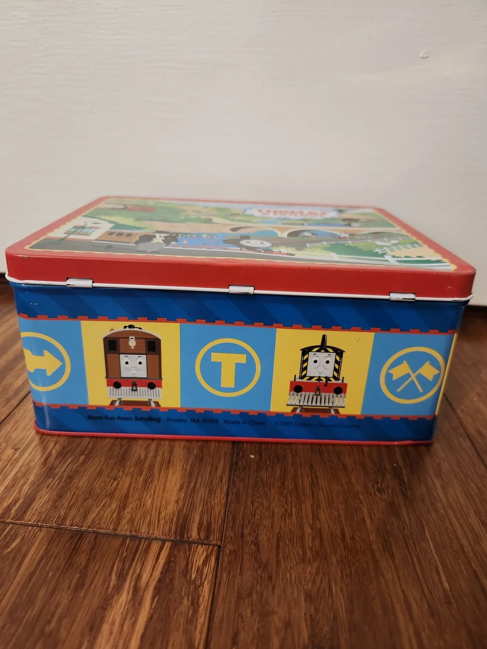 Vintage Thomas & Friends Train Railroad Kids Metal Lunchbox Storage Collectible
